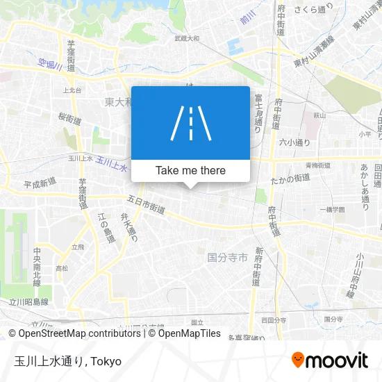 玉川上水通り map