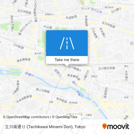 立川南通り (Tachikawa Minami Dori) map