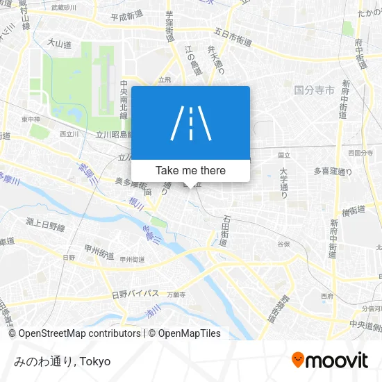 みのわ通り map