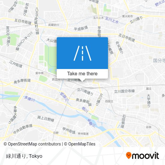 緑川通り map