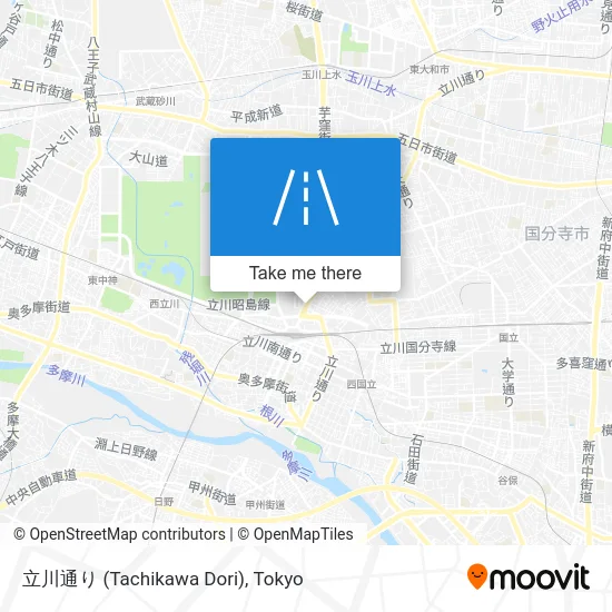 立川通り (Tachikawa Dori) map