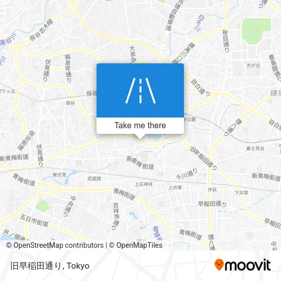 旧早稲田通り map