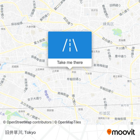 旧井草川 map