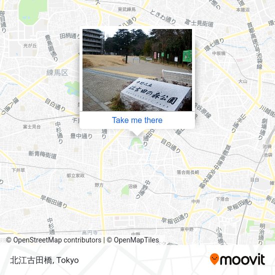 北江古田橋 map