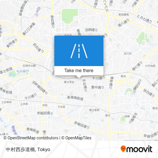 中村西歩道橋 map