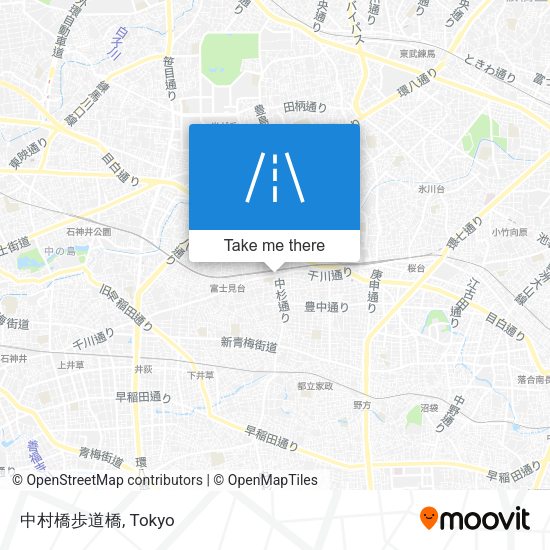 中村橋歩道橋 map
