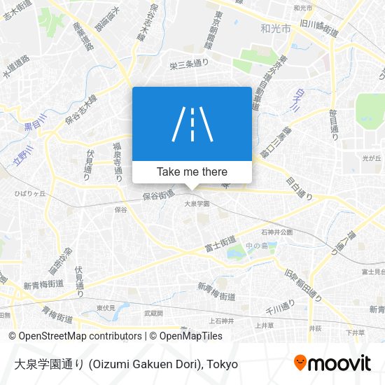 大泉学園通り (Oizumi Gakuen Dori) map