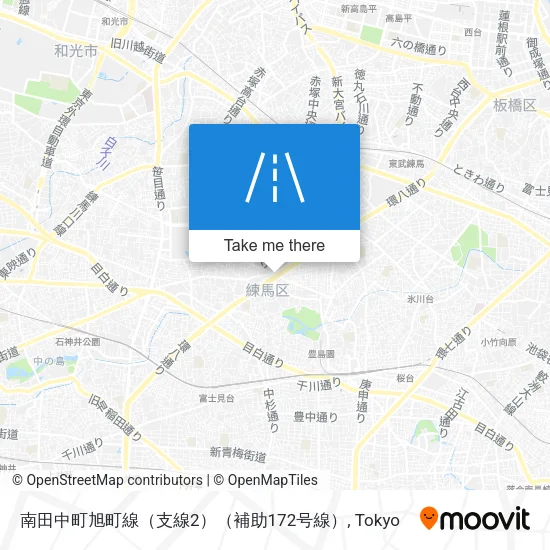 南田中町旭町線（支線2）（補助172号線） map