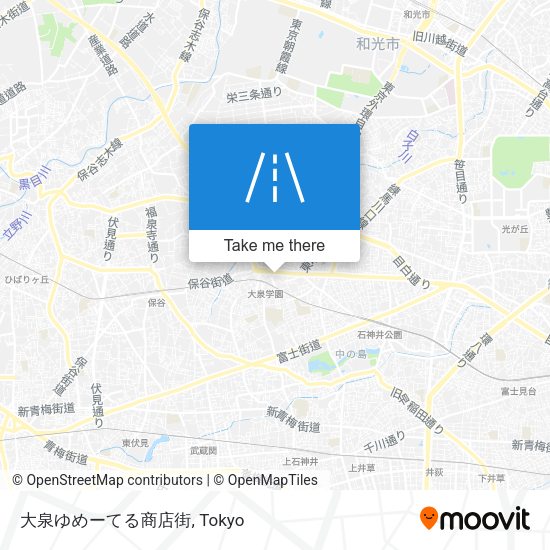 大泉ゆめーてる商店街 map