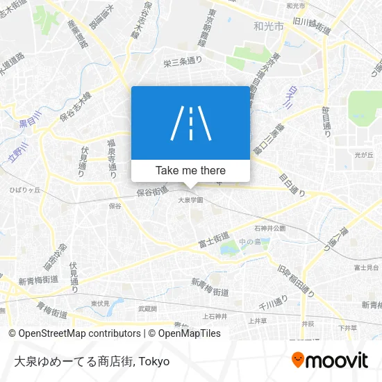 大泉ゆめーてる商店街 map