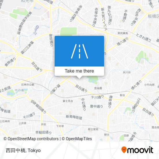 西田中橋 map
