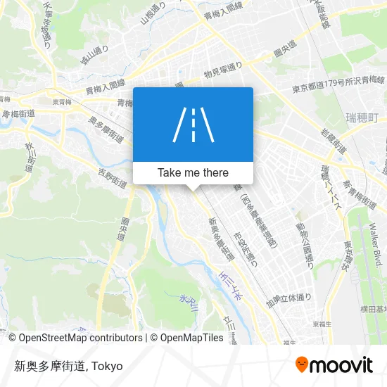 新奥多摩街道 map
