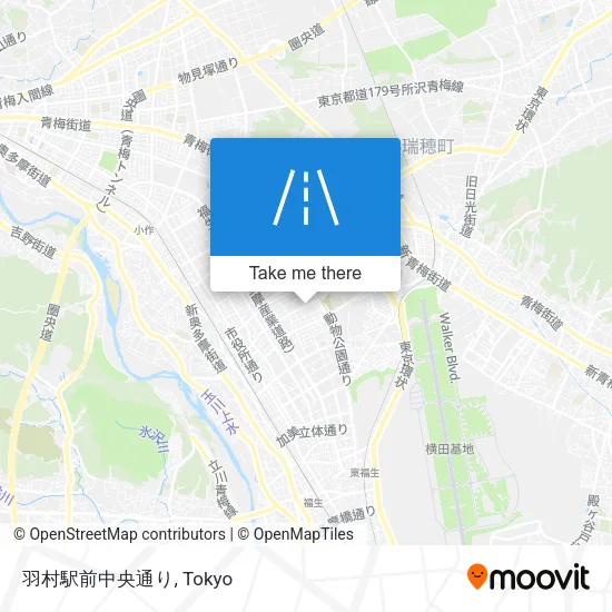羽村駅前中央通り map