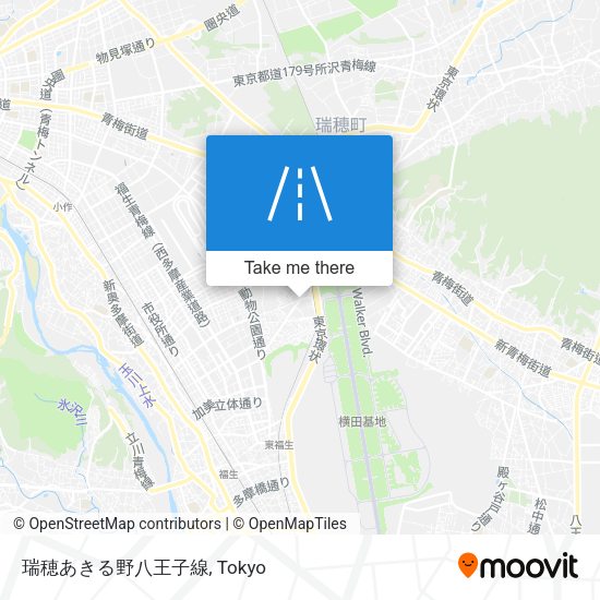 瑞穂あきる野八王子線 map