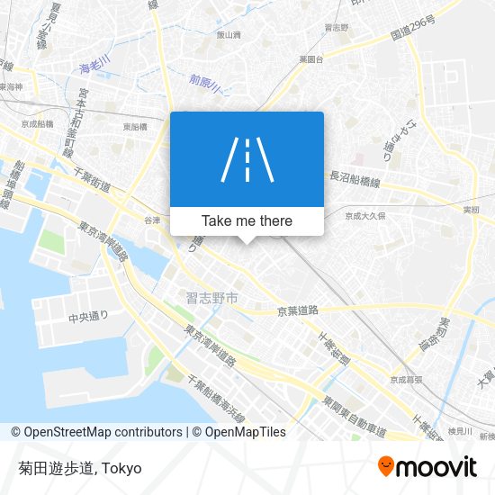 菊田遊歩道 map