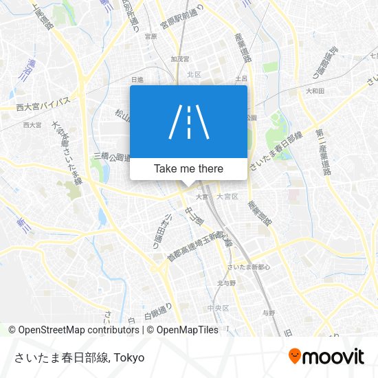 さいたま春日部線 map
