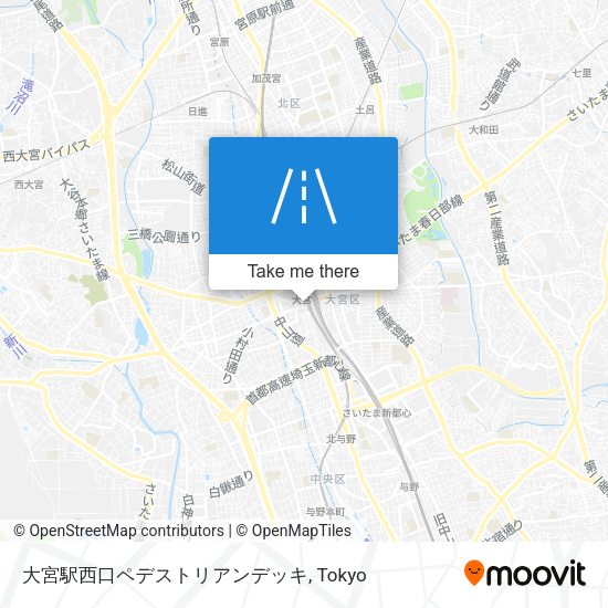 大宮駅西口ペデストリアンデッキ map