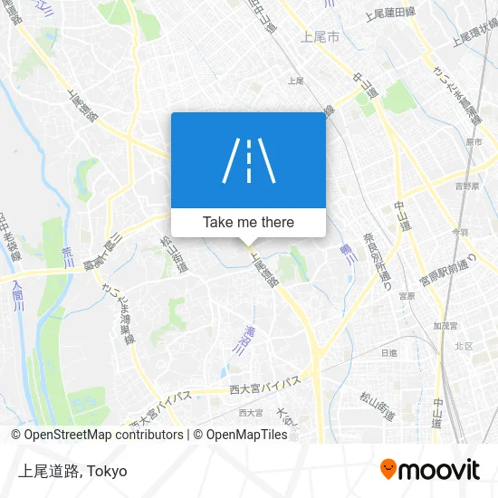 上尾道路 map