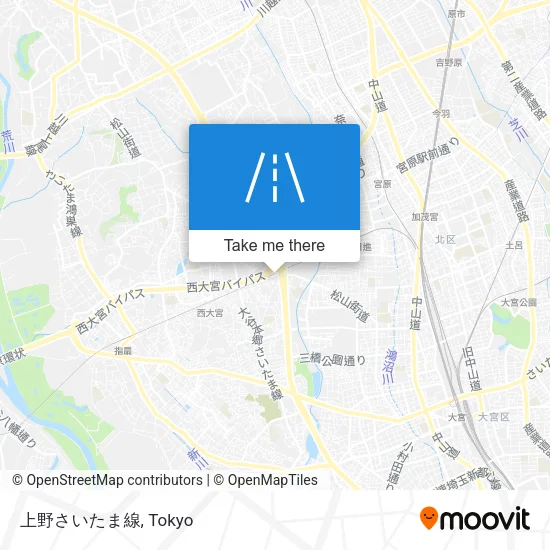 上野さいたま線 map