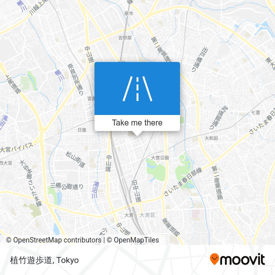 植竹遊歩道 map