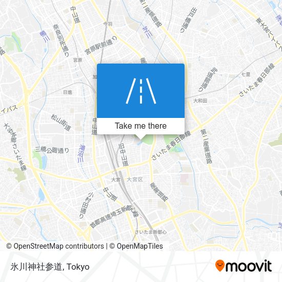 氷川神社参道 map