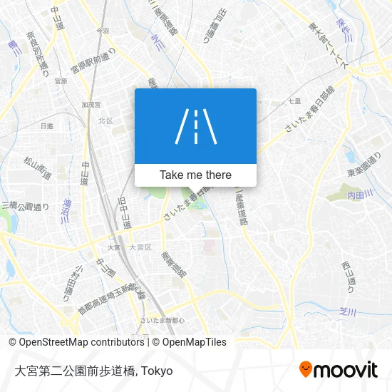 大宮第二公園前歩道橋 map