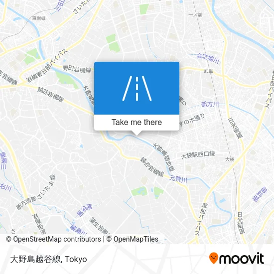 大野島越谷線 map