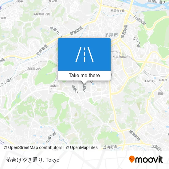 落合けやき通り map