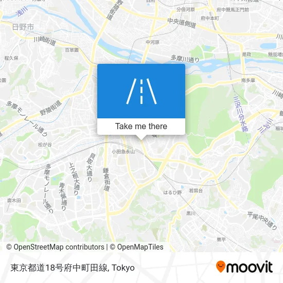 東京都道18号府中町田線 map