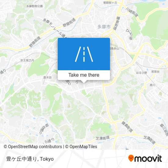 豊ケ丘中通り map
