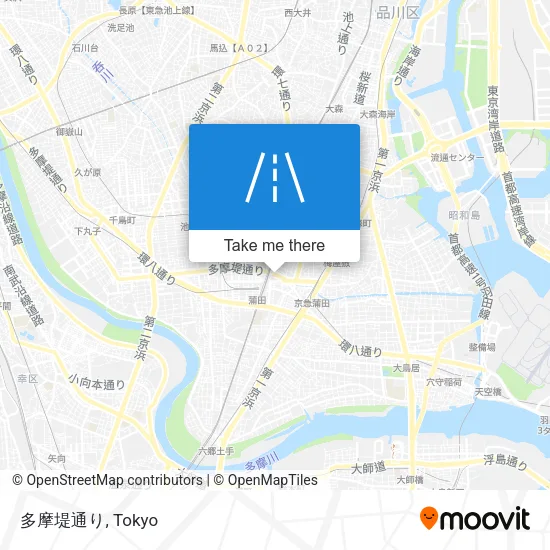 多摩堤通り map