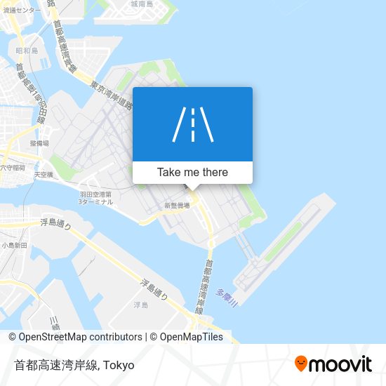 首都高速湾岸線 map