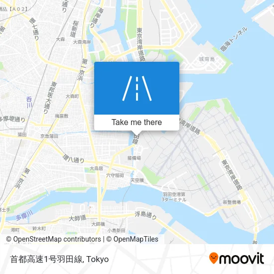 首都高速1号羽田線 map