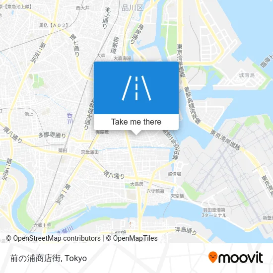 前の浦商店街 map