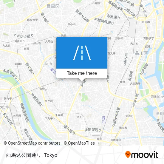 西馬込公園通り map