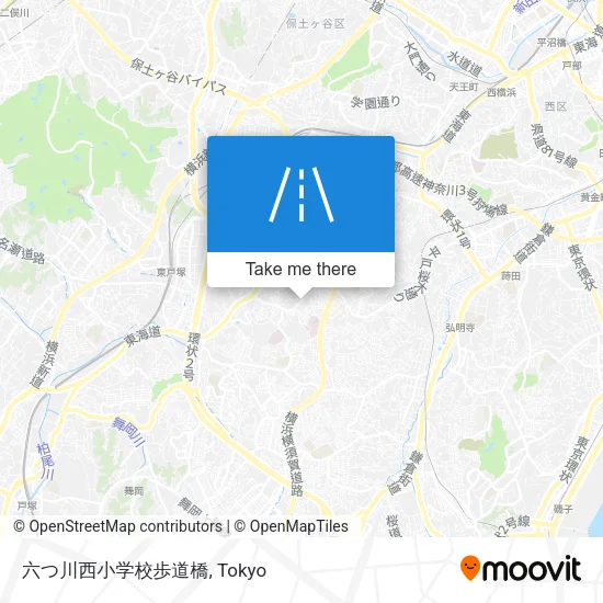 六つ川西小学校歩道橋 map