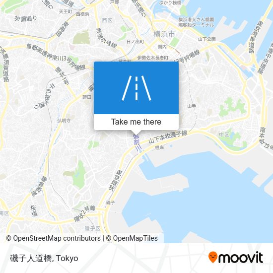 磯子人道橋 map