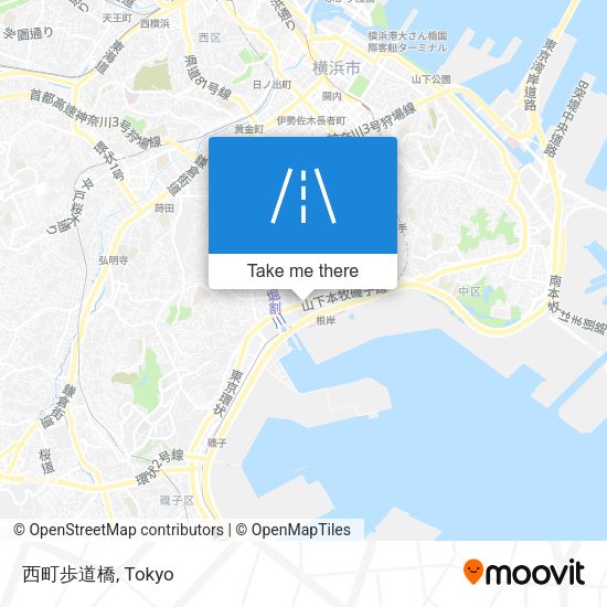 西町歩道橋 map
