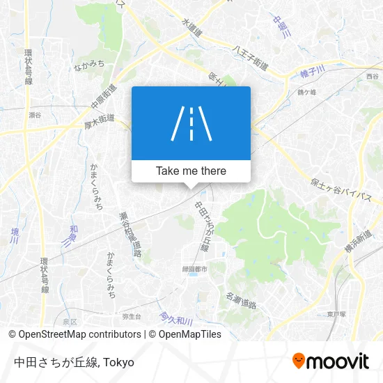 中田さちが丘線 map