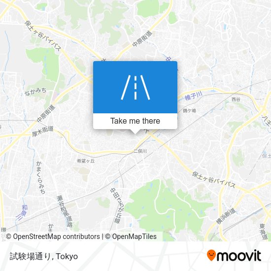 試験場通り map