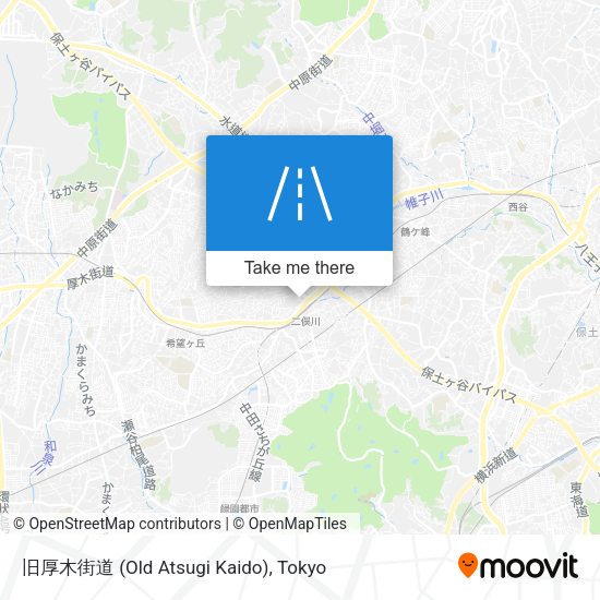 旧厚木街道 (Old Atsugi Kaido) map
