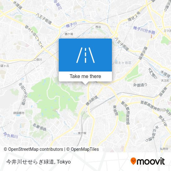 今井川せせらぎ緑道 map