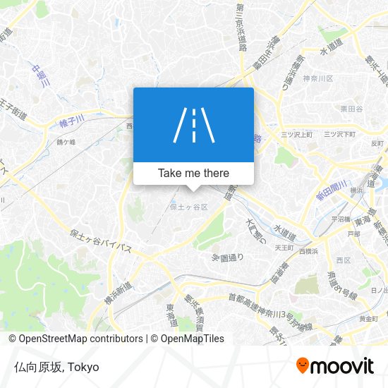 仏向原坂 map