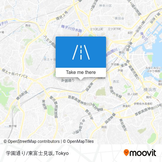 学園通り/東富士見坂 map