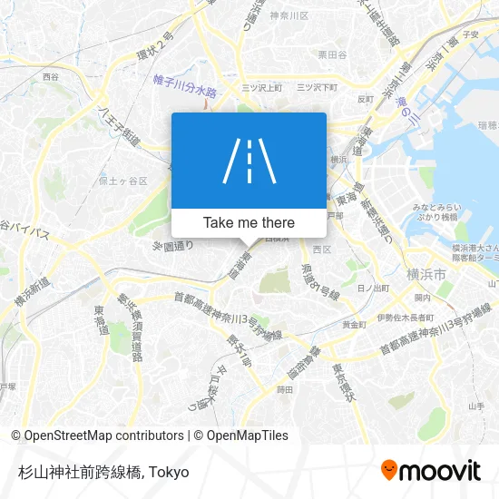 杉山神社前跨線橋 map