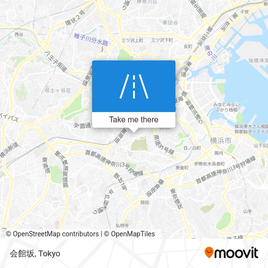 会館坂 map