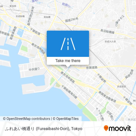 ふれあい橋通り (Fureaibashi-Dori) map