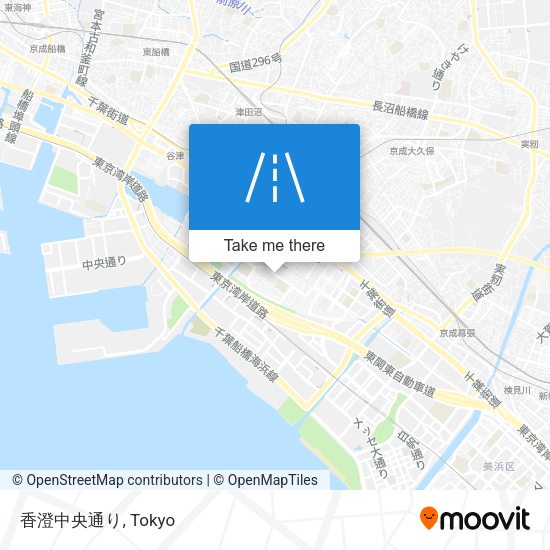 香澄中央通り map