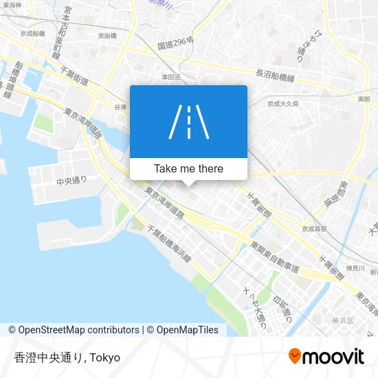 香澄中央通り map