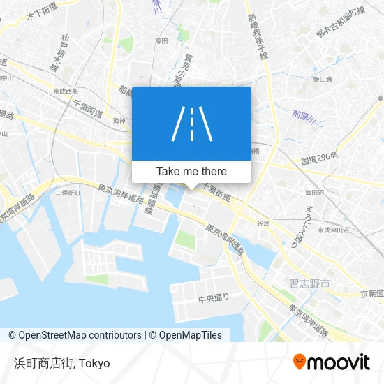 浜町商店街 map